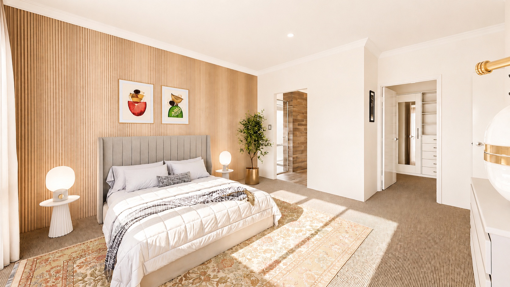 The Same Bedroom Digitally Staged