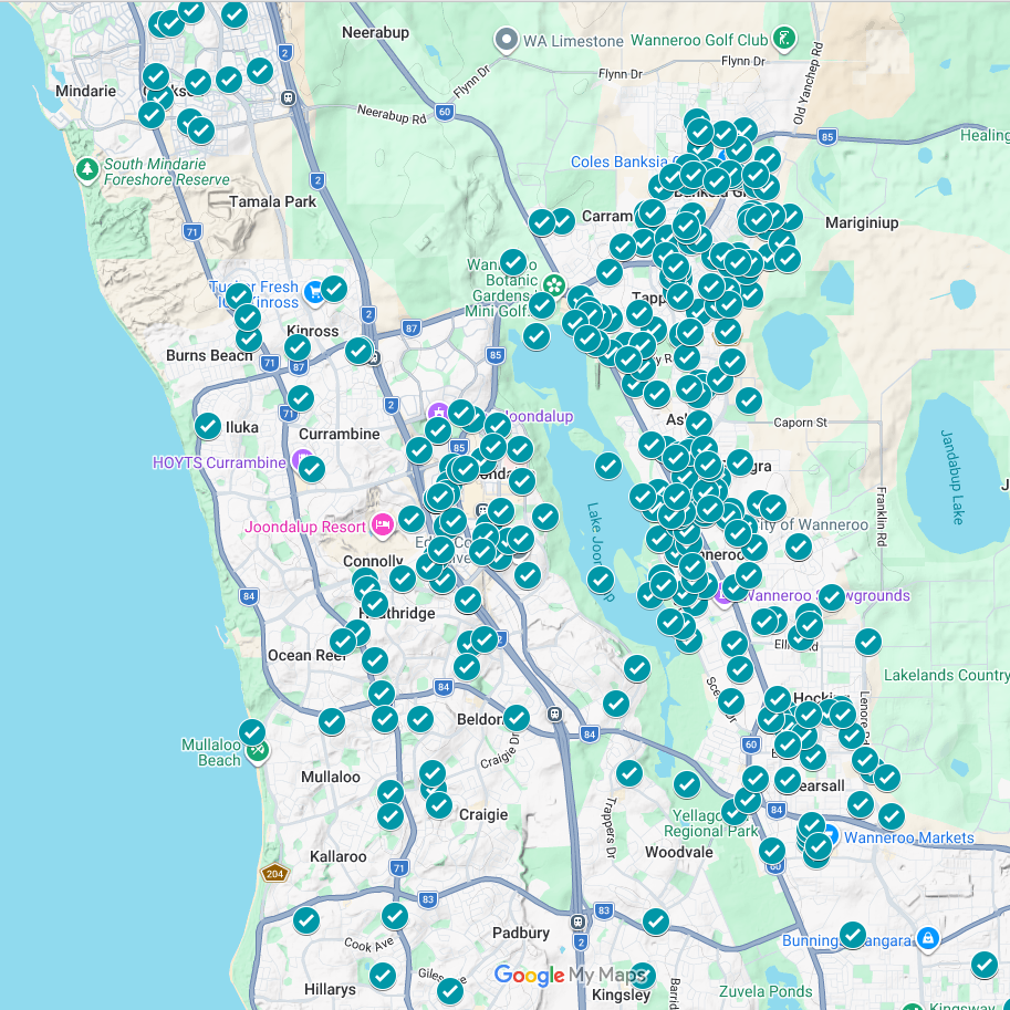 Property North Service Area Map