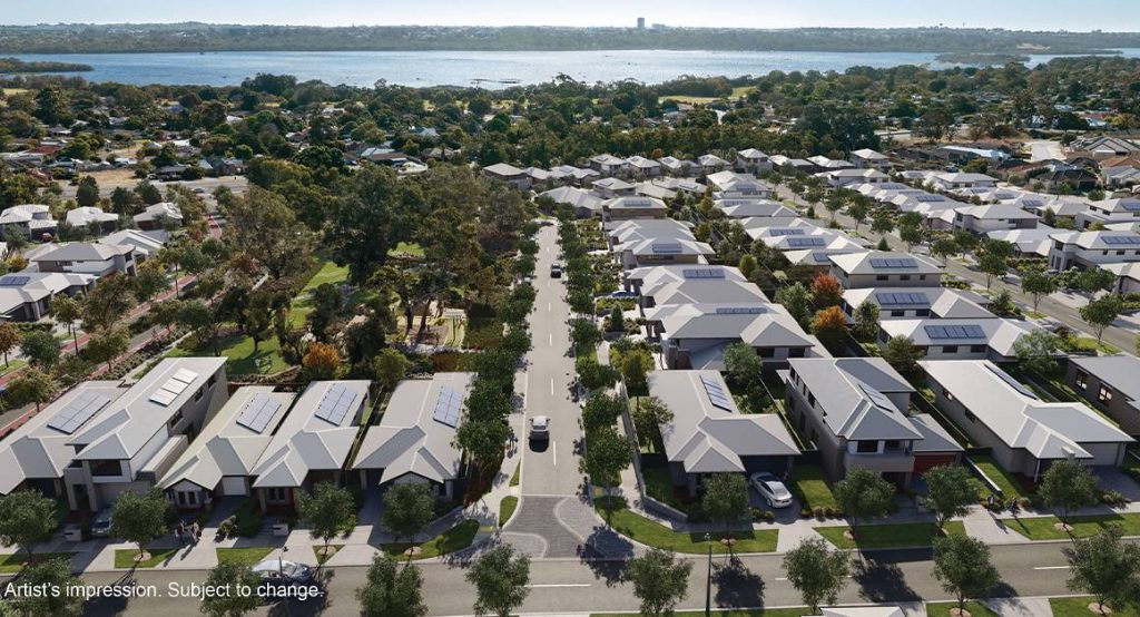 Modern homes and new developments in Sinagra WA