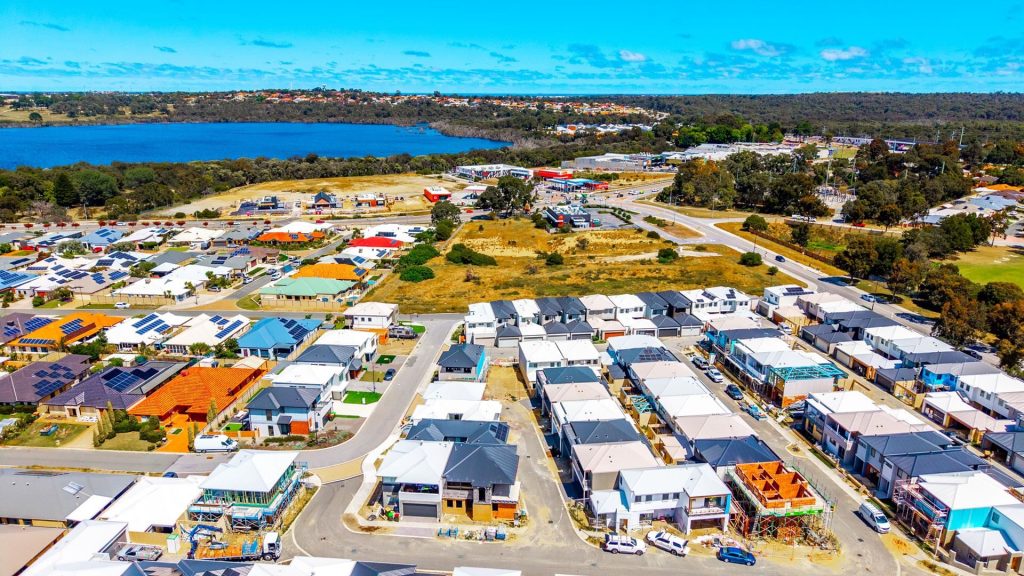 Tapping WA aerial view of residential homes and local amenities